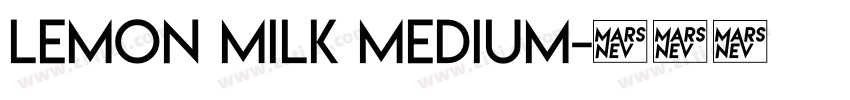 lemon milk medium字体转换